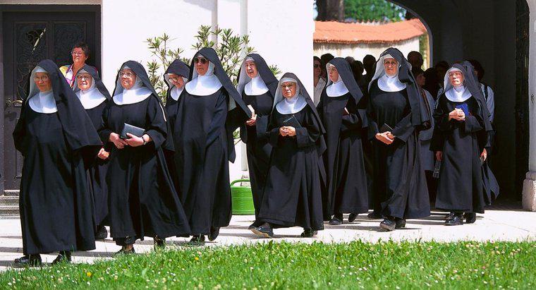 ¿Cómo se llama un grupo de monjas?