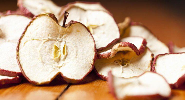 ¿Cómo se secan las manzanas en el microondas?
