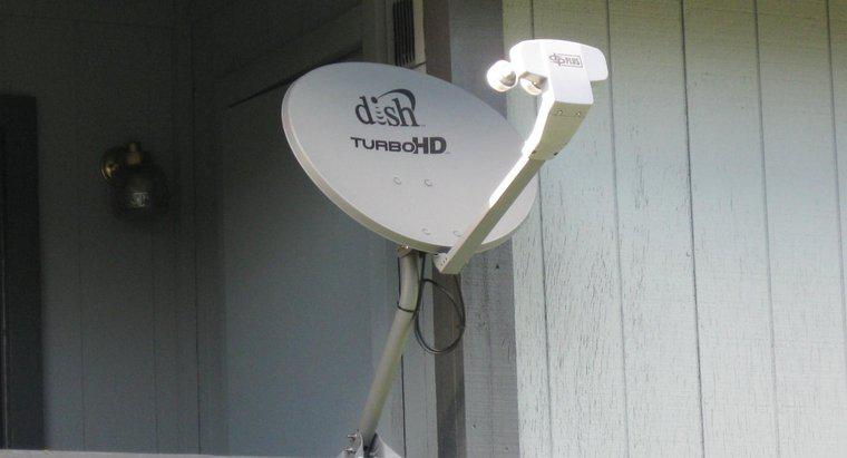 ¿Dónde apuntas a la antena parabólica de Dish Network?