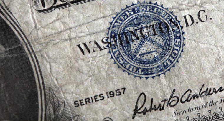 ¿Cuál es el valor de un billete de un dólar de 1957?