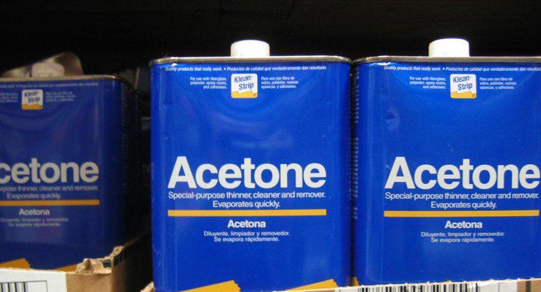 ¿Cuáles son algunos usos para el 100 por ciento de acetona?