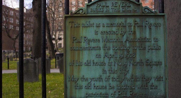 ¿Cuáles fueron los logros de Paul Revere?