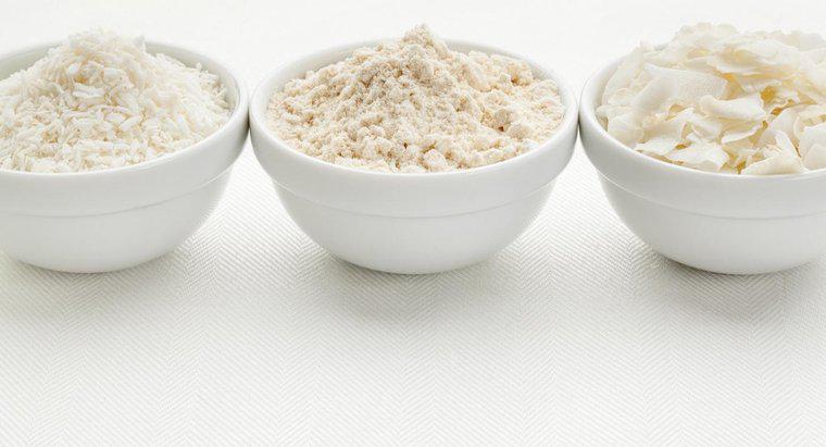 ¿Cómo se usa la harina de coco como sustituto de la harina que contiene gluten?