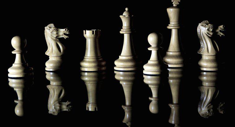 ¿Cuáles son los nombres de todas las piezas de ajedrez?