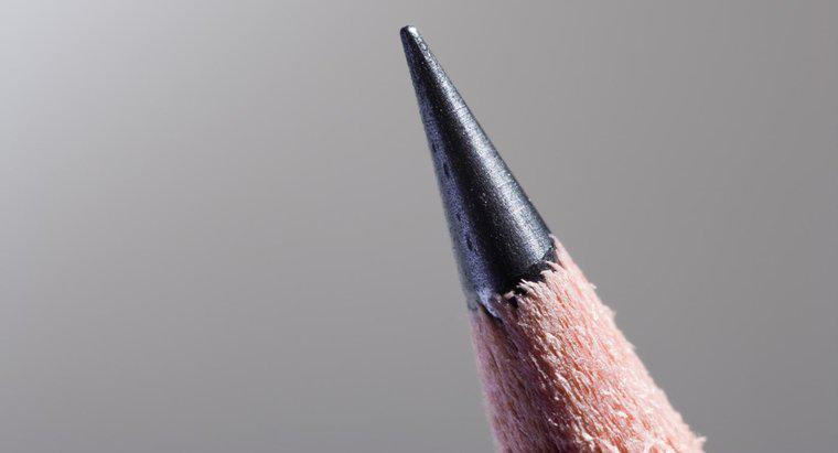 ¿De qué material está hecho el plomo dentro de un lápiz?
