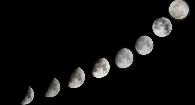 ¿Por qué la luna cambia de forma durante el mes?