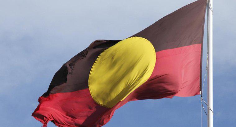 ¿Qué representa la bandera aborigen?