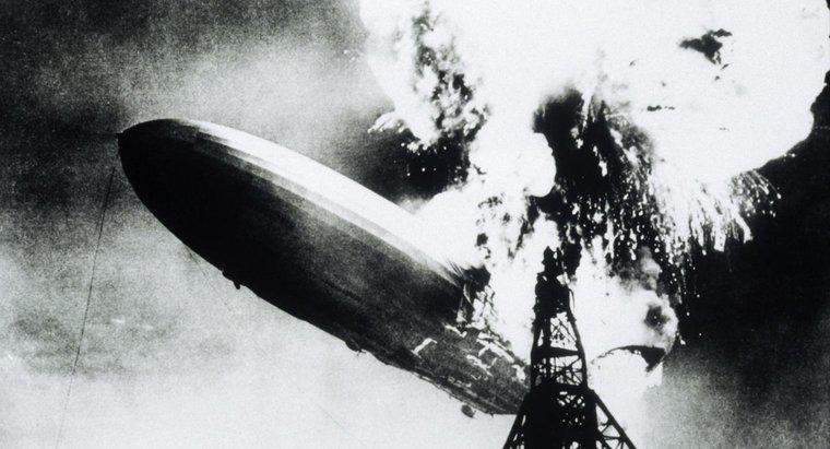 ¿Qué gas se usó en el desastre de Hindenburg?
