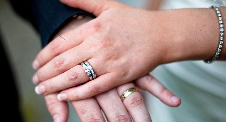 ¿Cuál es la forma correcta de usar un conjunto de anillo de boda?