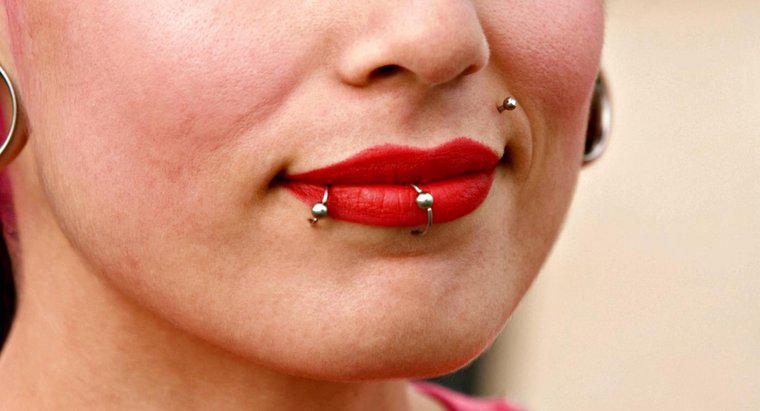 ¿Cuáles son los diferentes tipos de piercings de labios?