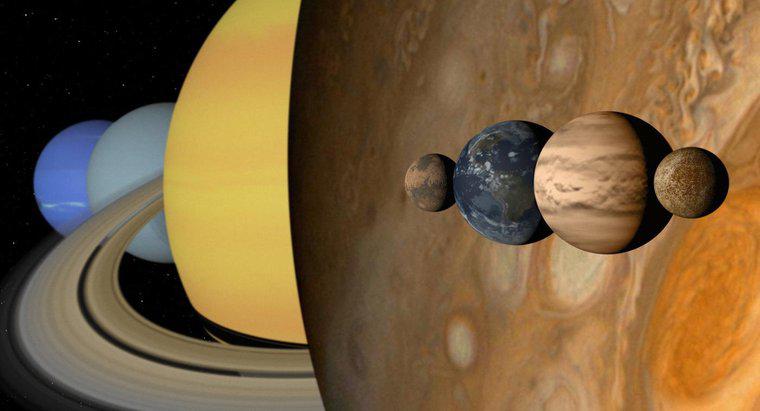 ¿Cuáles son los tamaños de los nueve planetas?