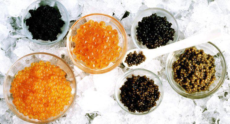 ¿De qué color es el caviar?