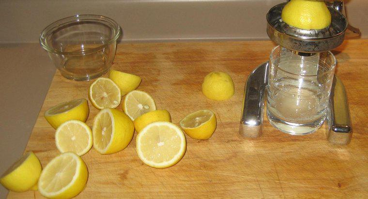 ¿Qué es la fórmula química para el jugo de limón?