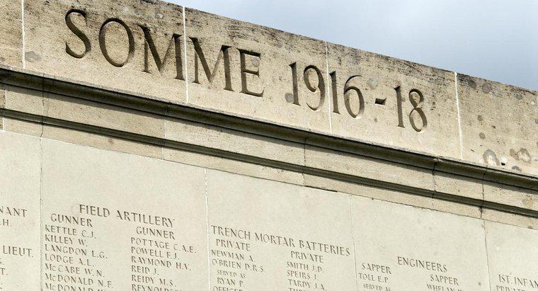 ¿Cuántas personas murieron en la batalla de Somme?