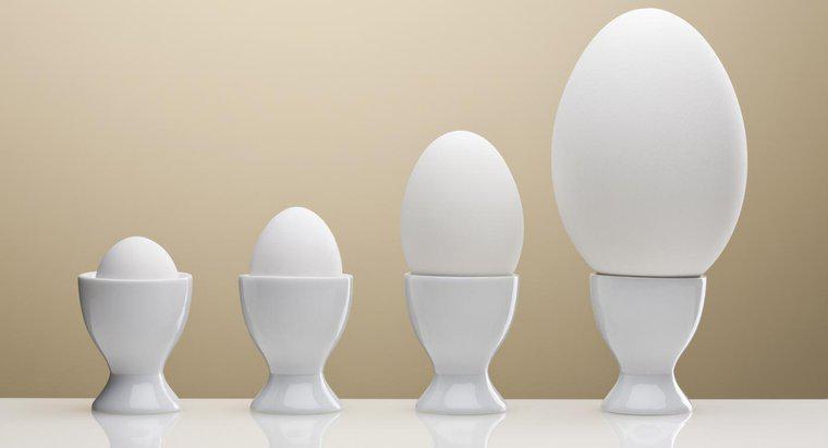 ¿Cuántos huevos medianos equivalen a un huevo grande?